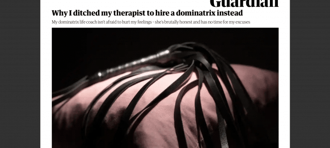 Kinky Coaching & BDSM Consultations Featured in The Guardian